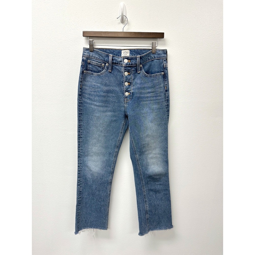 J. Crew 9" Billie Demi Boot Cut‎ Button Fly Jeans 28